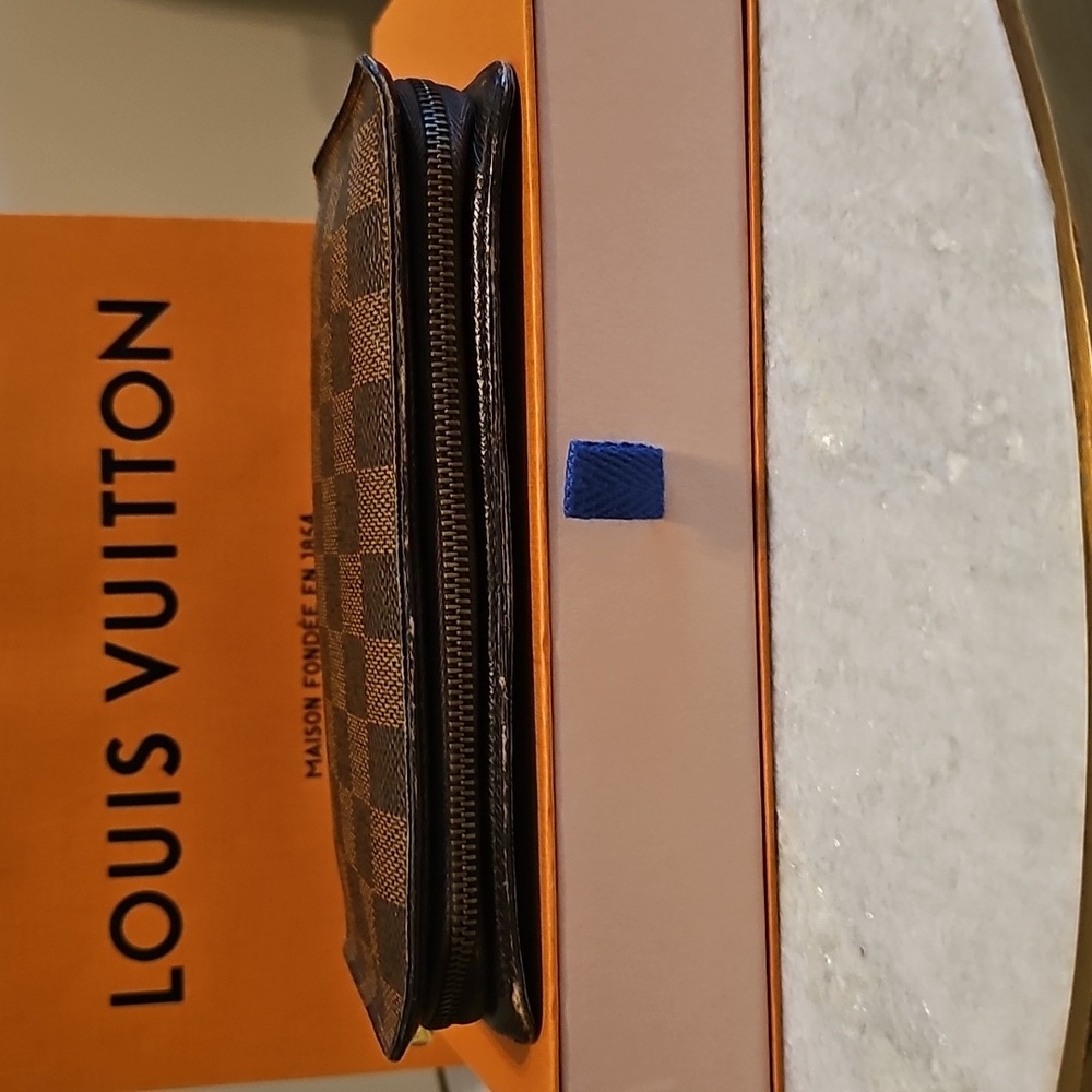 💯AUTHENTIC💯 Louis Vuitton Damier Ebene ZIPPY Wallet - Picture 5 of 13